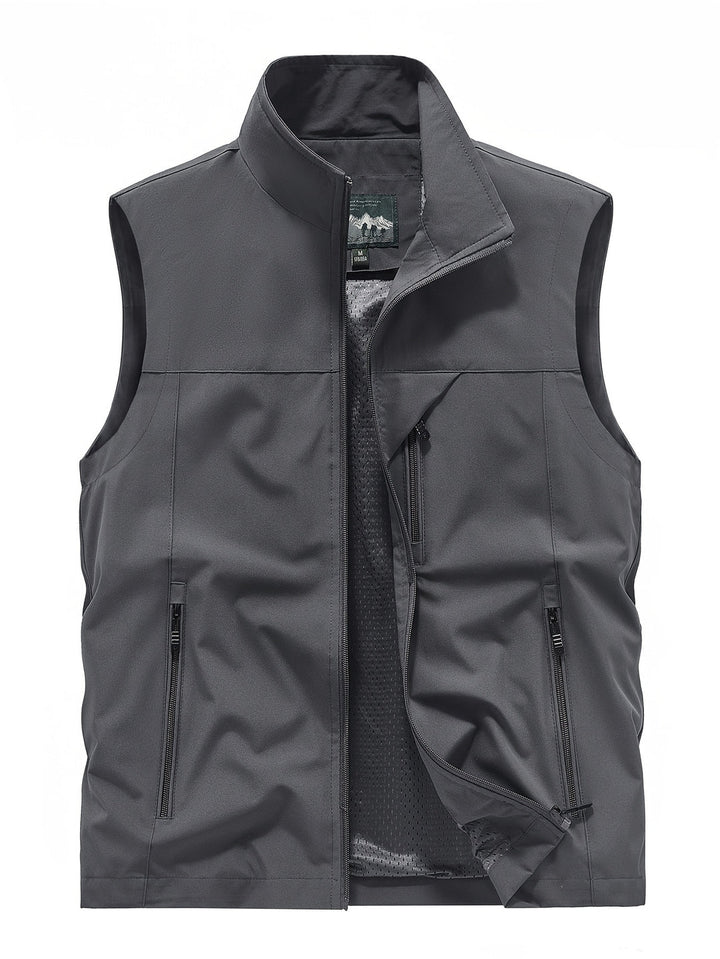 Gilet leggero uomo per ciclismo, escursionismo e attività outdoor. Traspirante e ad asciugatura rapida.