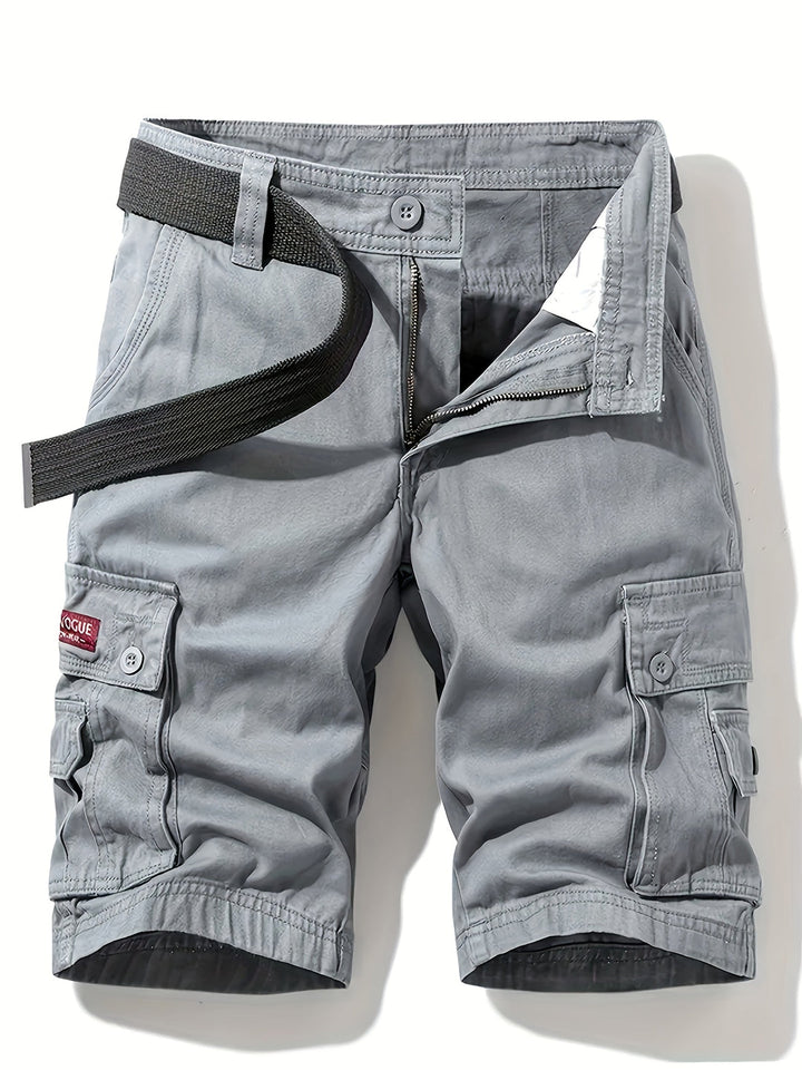 Bermuda cargo uomo robusto per outdoor ed escursioni. Pantaloncino estivo con tasche multiple, comodo e funzionale.