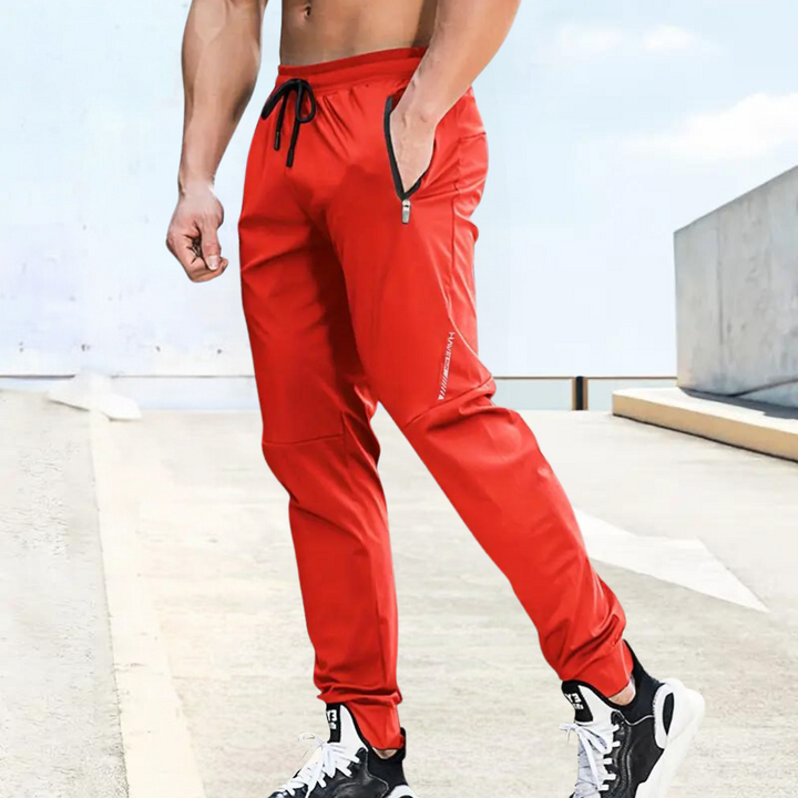 Pantaloni sportivi da uomo con taglio moderno, leggeri e comodi per fitness, corsa e allenamento outdoor.