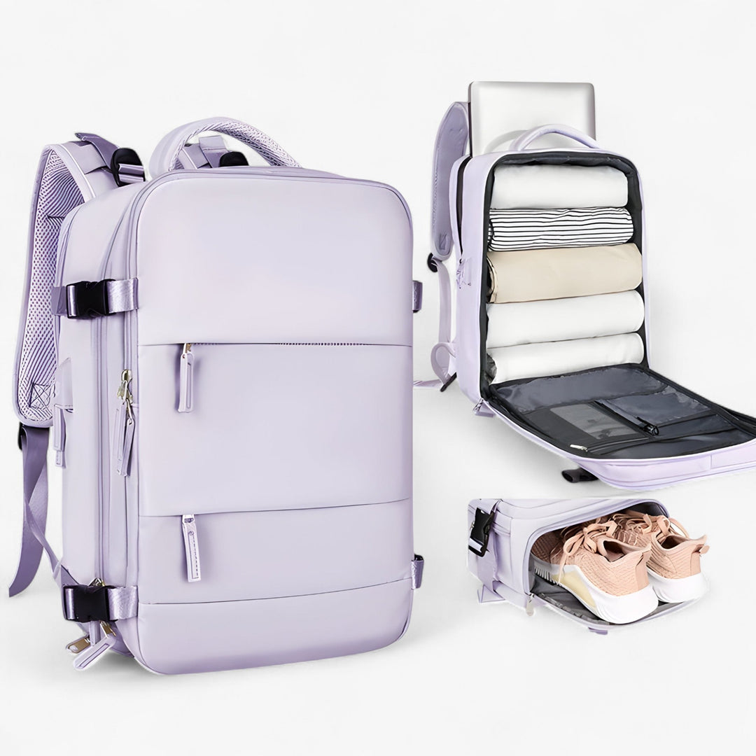 Zaino unisex convertibile in posizione zaino, ideale per viaggio o uso quotidiano, accessorio essenziale.