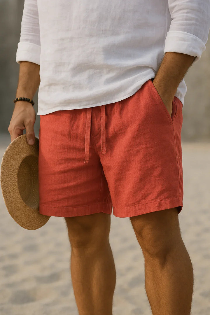 Pantaloncini da uomo versatili con coulisse e tasche. Perfetti per l'estate, il tempo libero o un look casual.