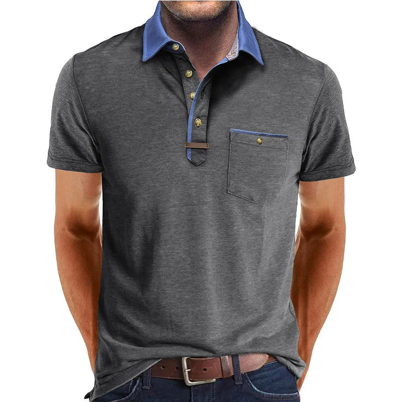 Elegante polo donna in tessuto morbido con taschino e maniche corte per un comfort alla moda.