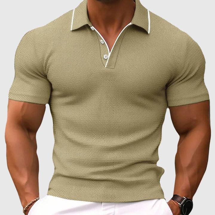 Polo classica uomo in maglia, maniche corte. Perfetta per look casual ed eleganti.