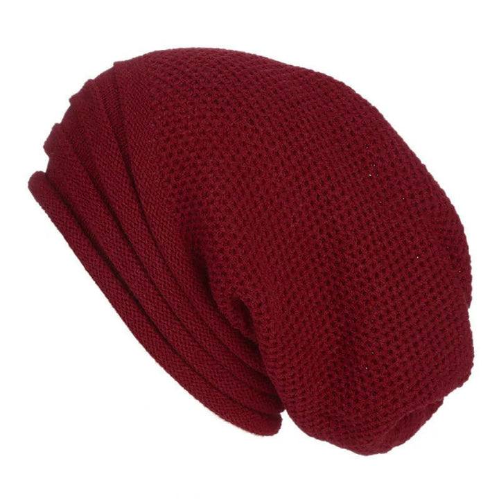 Cappello invernale per ragazza: beanie slouchy in morbido tessuto con trama a nido d'ape, comfort assicurato.