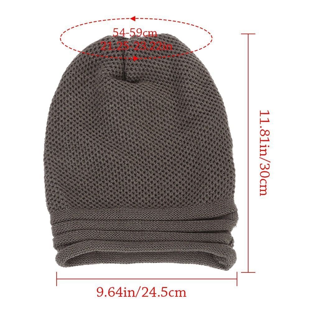 Beanie slouchy da ragazza con trama a nido d'ape, disponibile in grigio chiaro. Ideale per l'inverno.