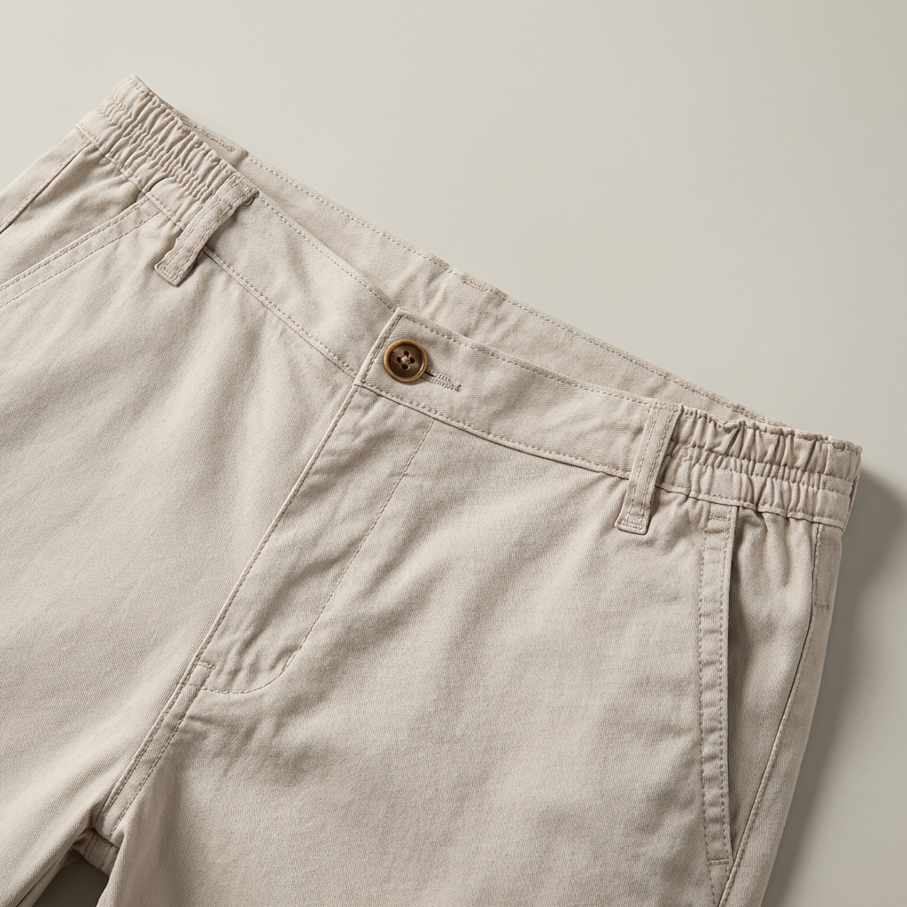 Pantaloncini estivi da uomo con pratiche tasche laterali e chiusura a bottone. Versatili per ogni look.