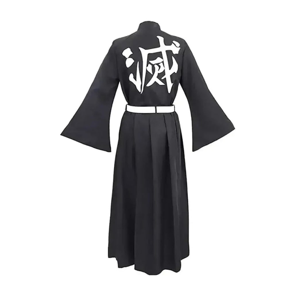 Costume cosplay anime con colletto alto, adatto a bambini e adulti, perfetto per Halloween e travestimenti.