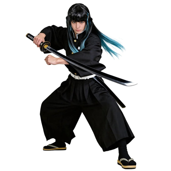 Abito cosplay anime unisex con colletto alto per Halloween, eventi e feste, per adulti e bambini.