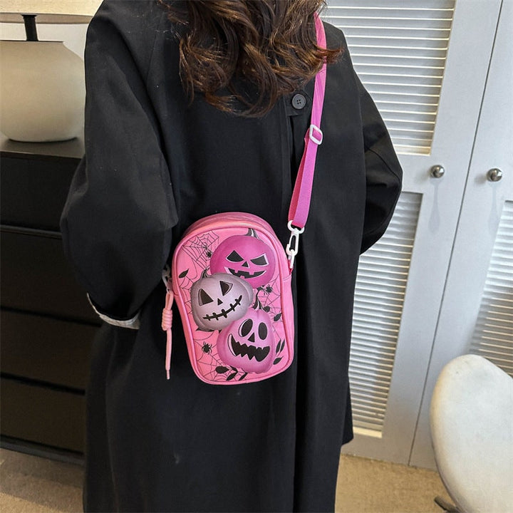 Moderna borsa a tracolla donna Halloween, ideale per completare il tuo outfit da festa con stile.