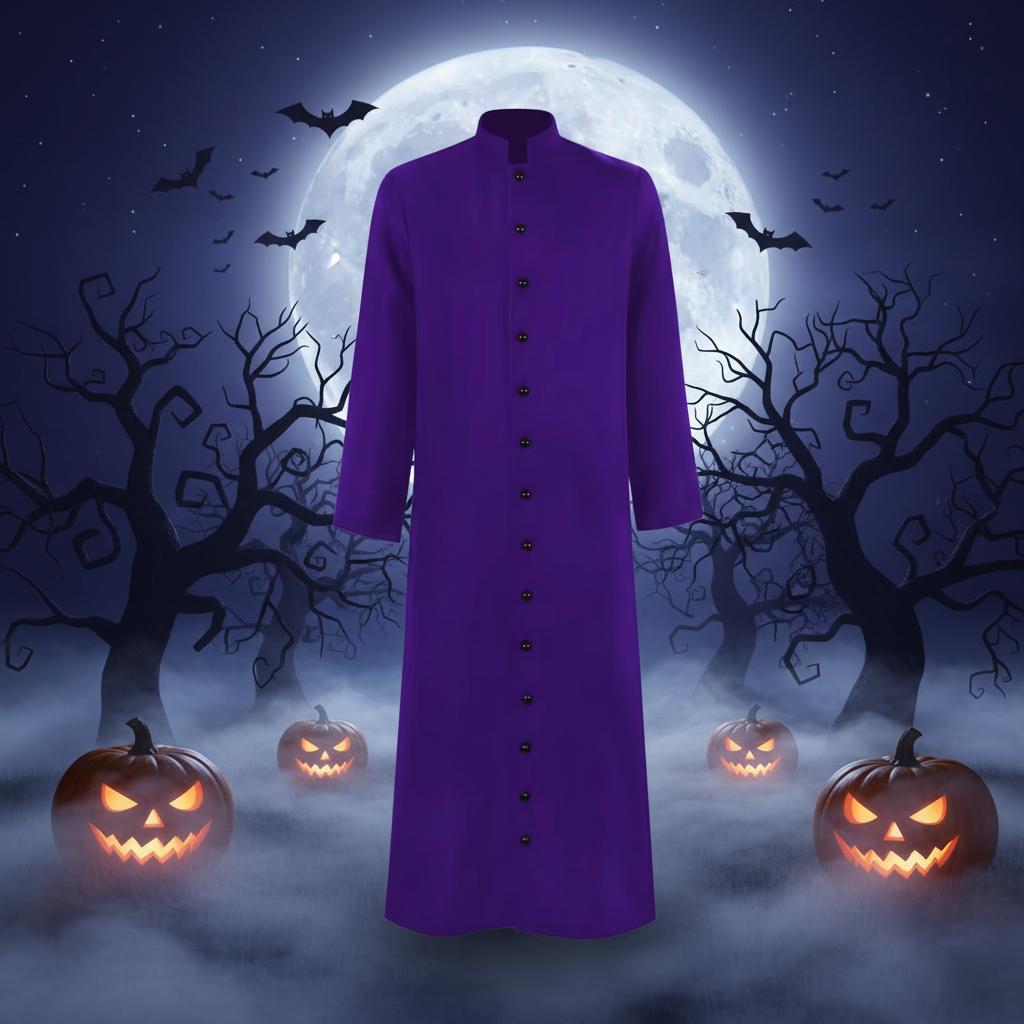 Costume da sacerdote unisex, versatile per Halloween, feste a tema e eventi di cosplay religioso.