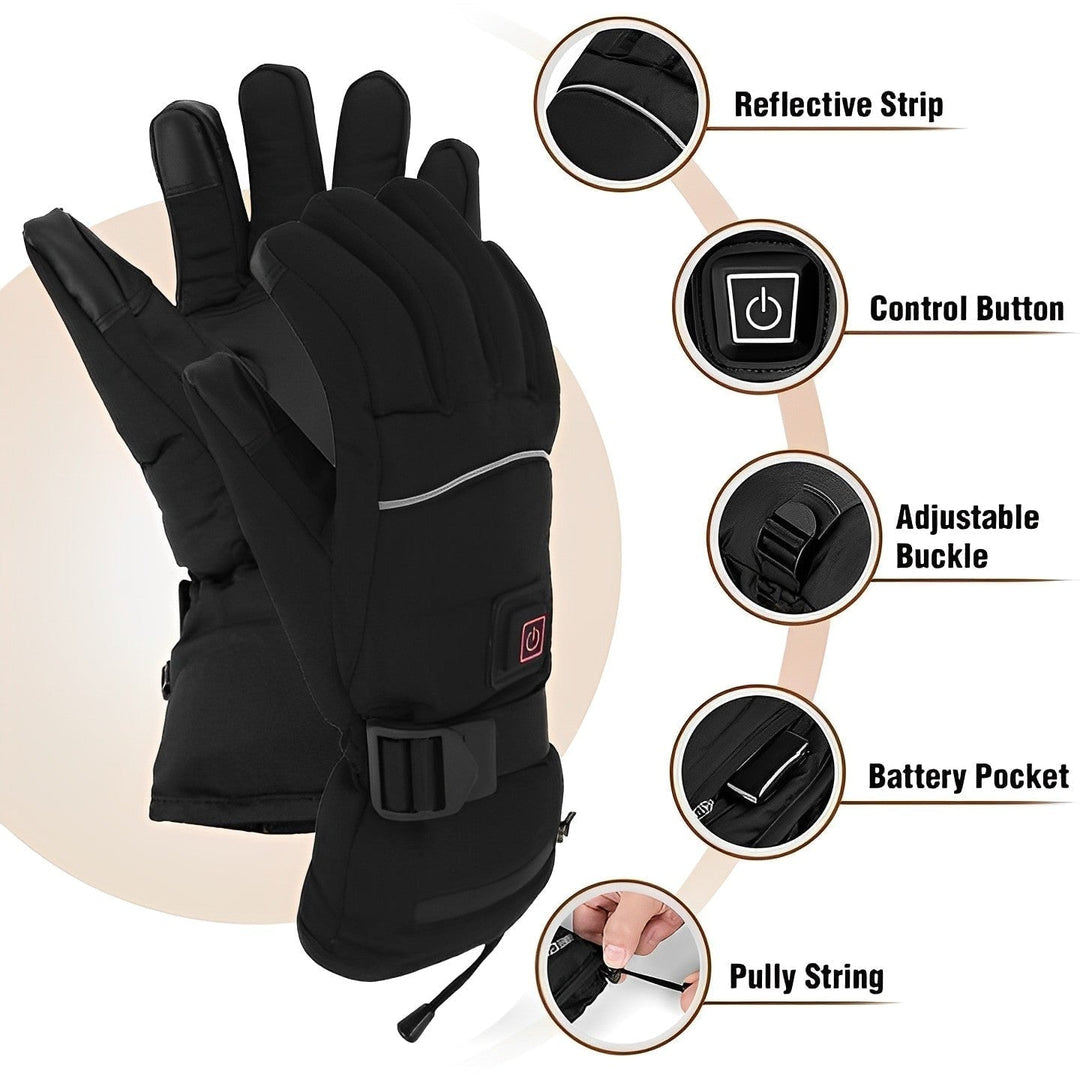 Guanti da sci riscaldati, essenziali per sport invernali. Abbigliamento riscaldato unisex che offre calore e comfort.