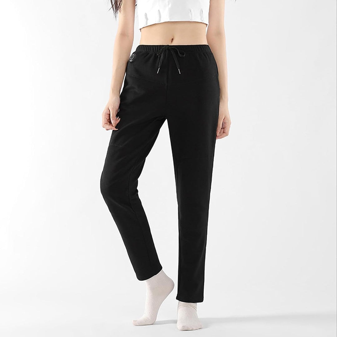 Abbigliamento riscaldato unisex: pantaloni termici slim-fit con USB. Ideali come strato base per calore invernale.