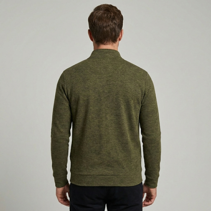 Cardigan da uomo con zip, ideale per un abbigliamento caldo, confortevole e alla moda.