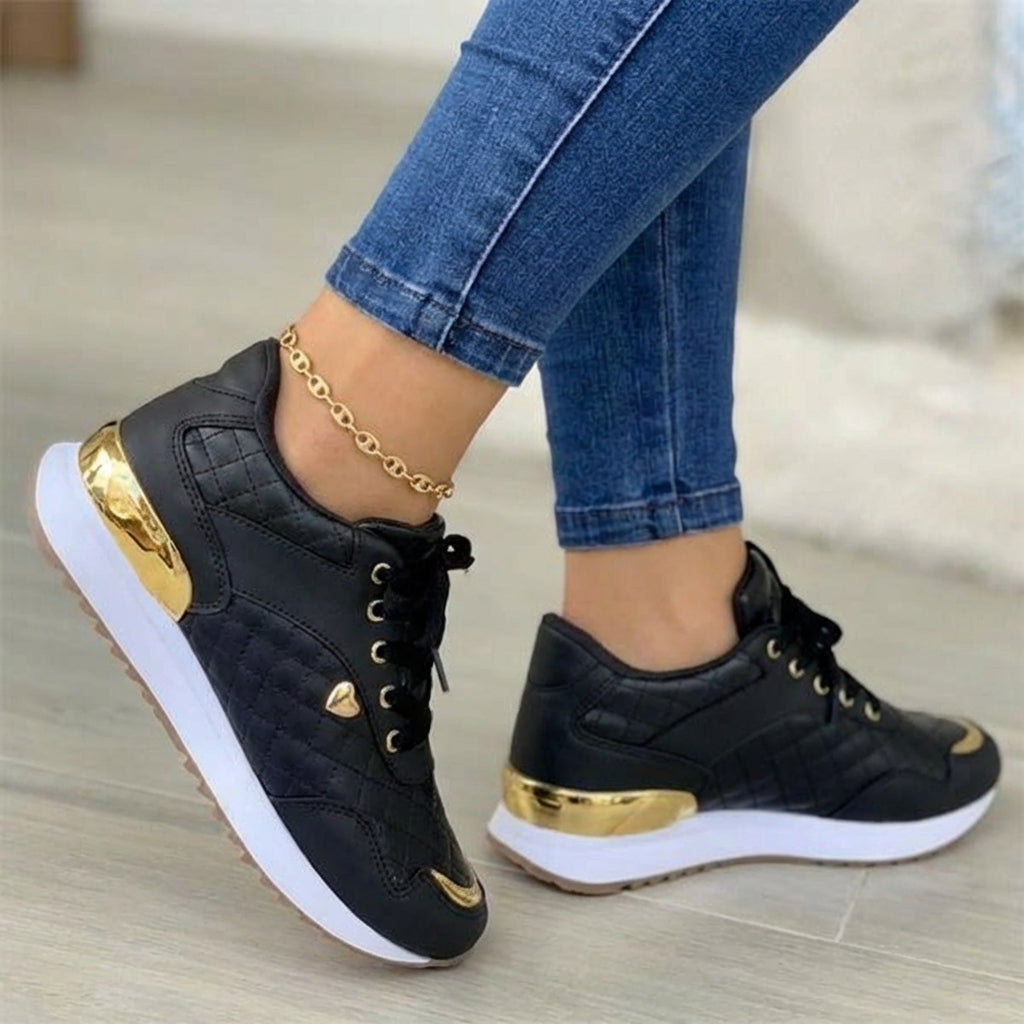 Scarpe donna sportive rosse, sneakers leggere e traspiranti, perfette per comfort e stabilità in attività quotidiane.