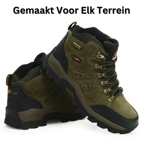 Scarpe sportive da uomo impermeabili, ideali per passeggio e attività outdoor. Robuste, comode e con grip antiscivolo.