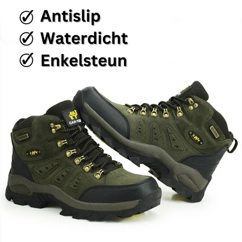 Scarpe da passeggio da uomo per tutte le stagioni. Calzature robuste, impermeabili e comode per trekking ed esterno.
