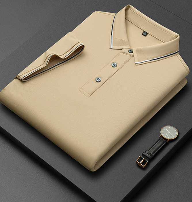Polo estiva uomo verde, tessuti di lusso per massima traspirabilità. Ideale per l'estate.