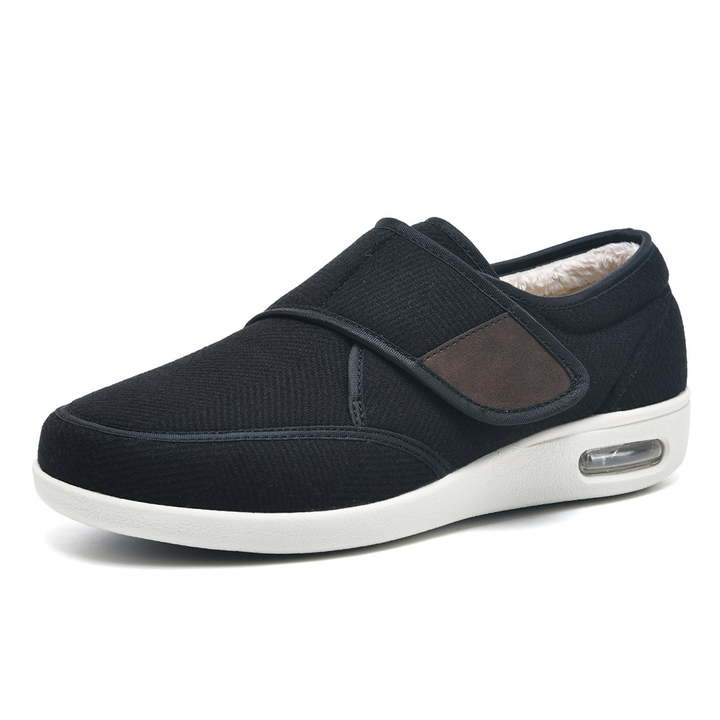 Scarpe ortopediche AirEase unisex con solette removibili, perfette per piedi larghi e sensibili.