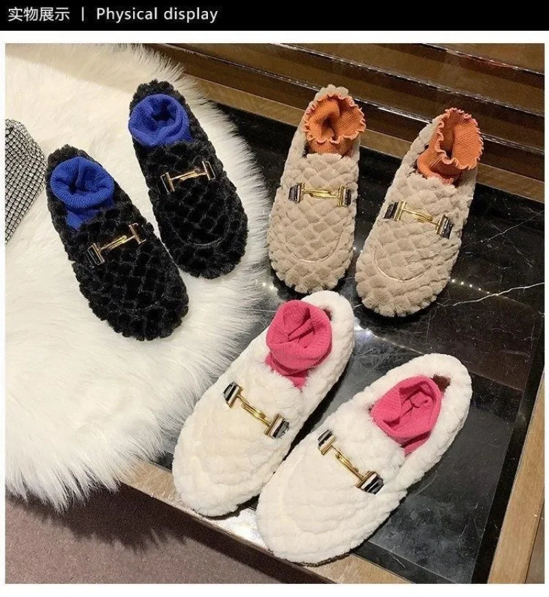 Mocassini donna invernali con fodera calda e suola comfort. Scarpe morbide per il quotidiano.