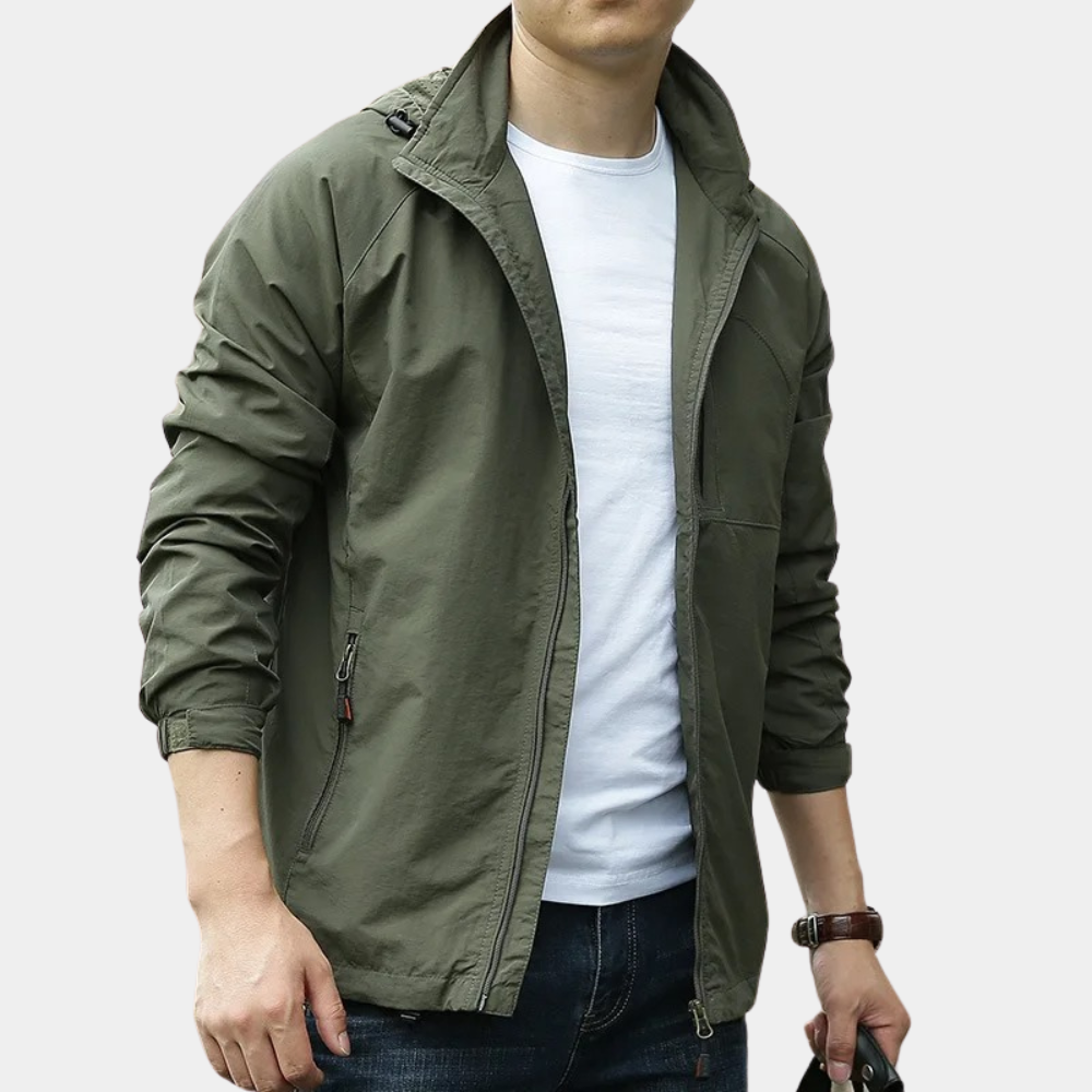 Giacca autunnale uomo leggera e versatile, perfetta per occasioni casual o eleganti con comfort.