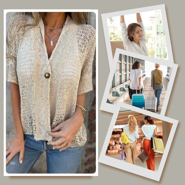 Cardigan da donna con bottoni e maniche lunghe, un must-have per un guardaroba versatile e alla moda.