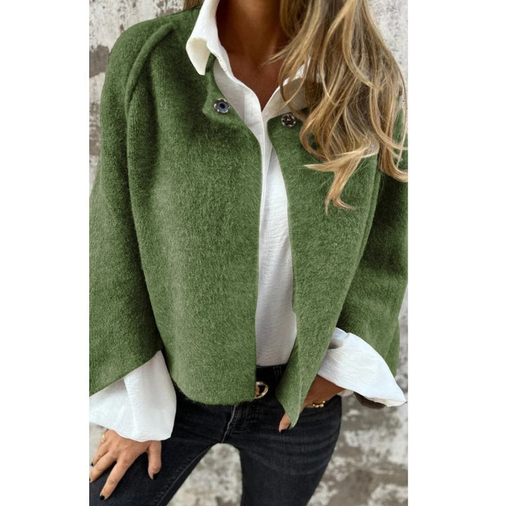 Giacca donna elegante e versatile, maniche lunghe. Perfetta per un look raffinato da ufficio o casual.