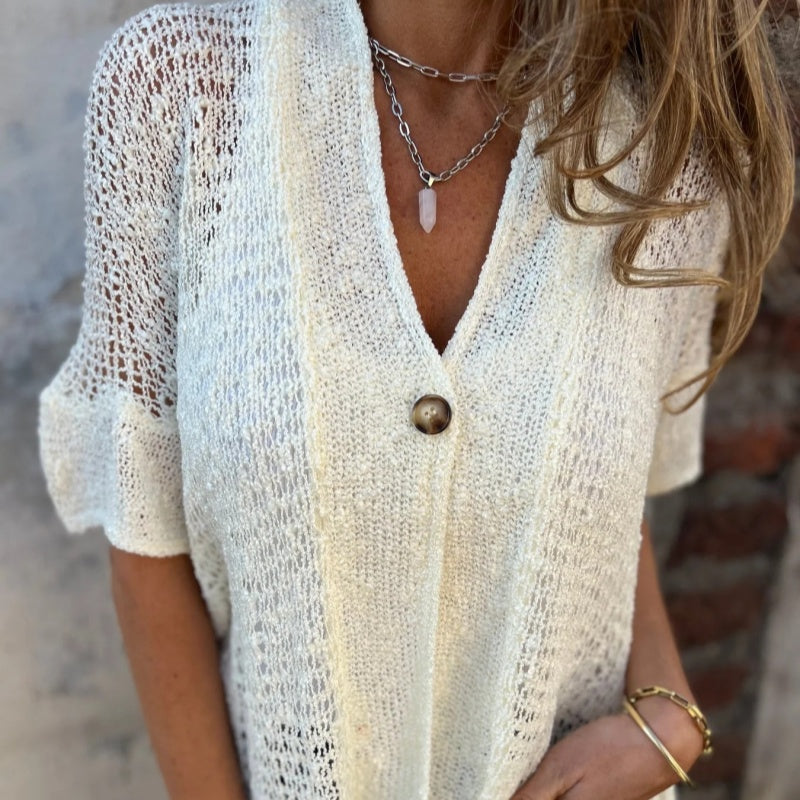 Cardigan donna versatile per primavera e autunno, con bottoni e maniche lunghe. Ideale per ogni stile.