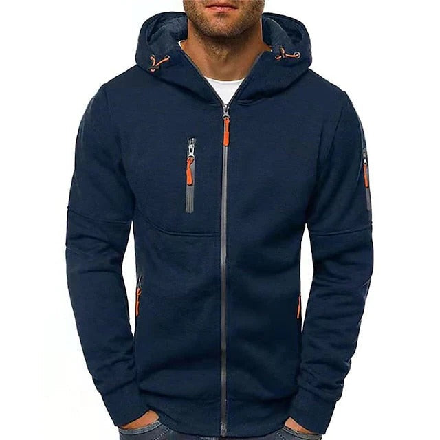 Felpa pullover con cappuccio uomo color sabbia, ideale per un look streetwear rilassato e alla moda.