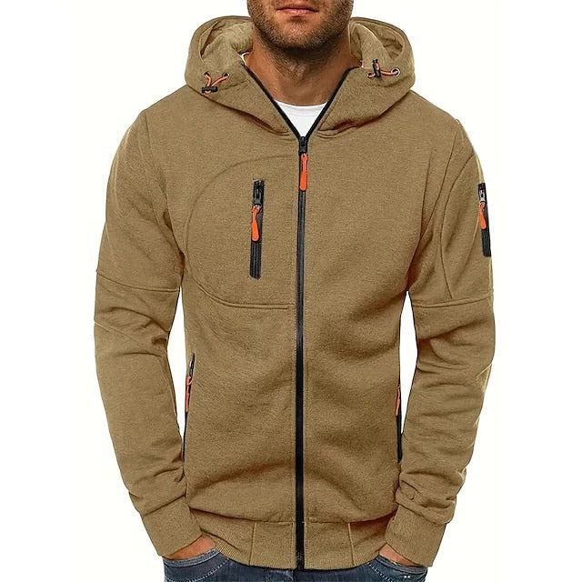 Felpa con cappuccio casual da uomo, abbigliamento maschile comodo e versatile per ogni stagione.