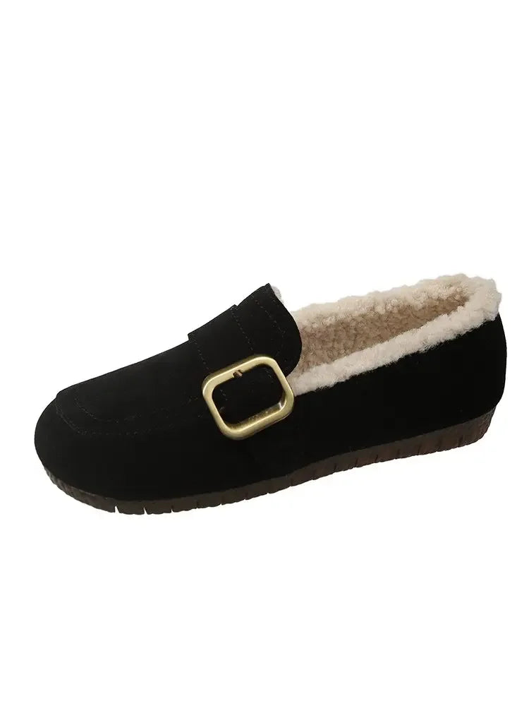 Mocassini donna neri retrò, scarpe comode per uno stile casual ed elegante, perfetti per l'uso quotidiano.