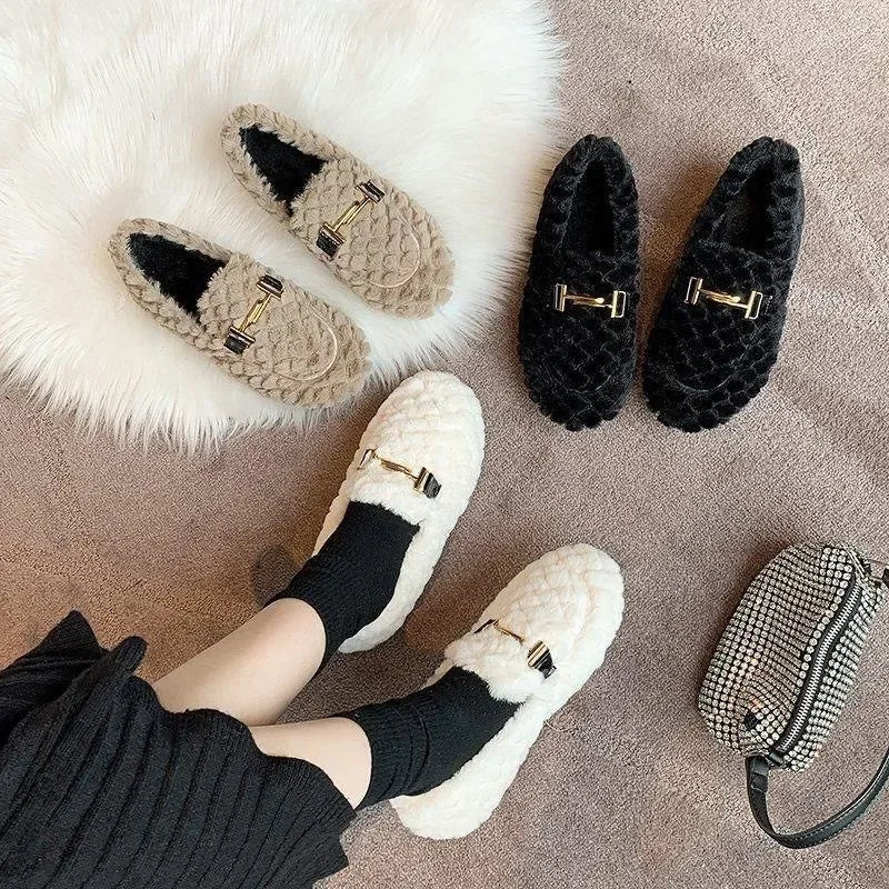 Scarpe donna casual-eleganti, mocassini morbidi e caldi. Ideali per ogni giorno in autunno/inverno.