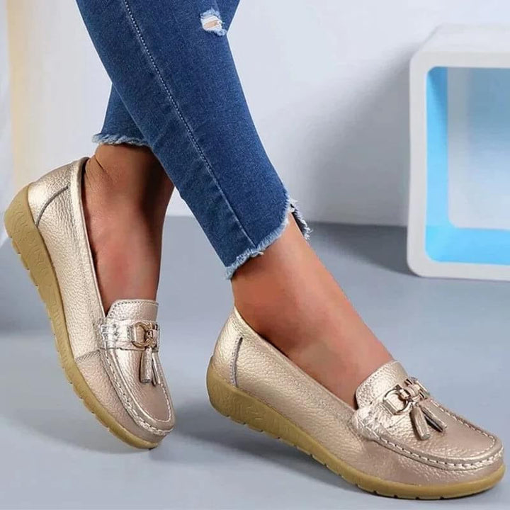 Calzature donna eleganti, mocassini con plantare di supporto, qualità e comfort per i tuoi piedi.