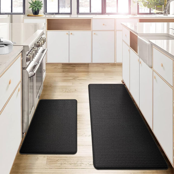 Comfort antifatica garantito dal tappetino cucina ergonomico, sicuro sul pavimento e facile da pulire.