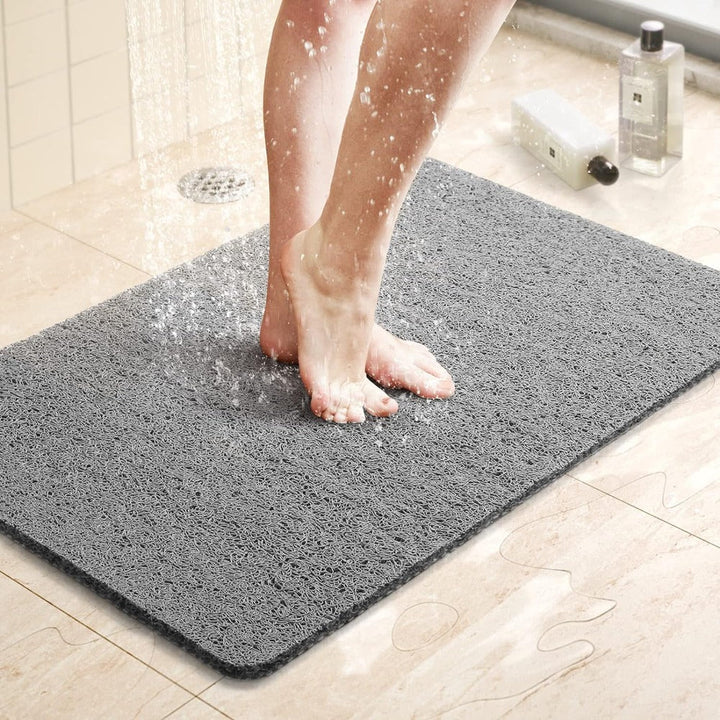 Tappetino bagno antiscivolo antibatterico, morbido e sicuro per doccia. Comfort piedi, igiene, drenaggio rapido.