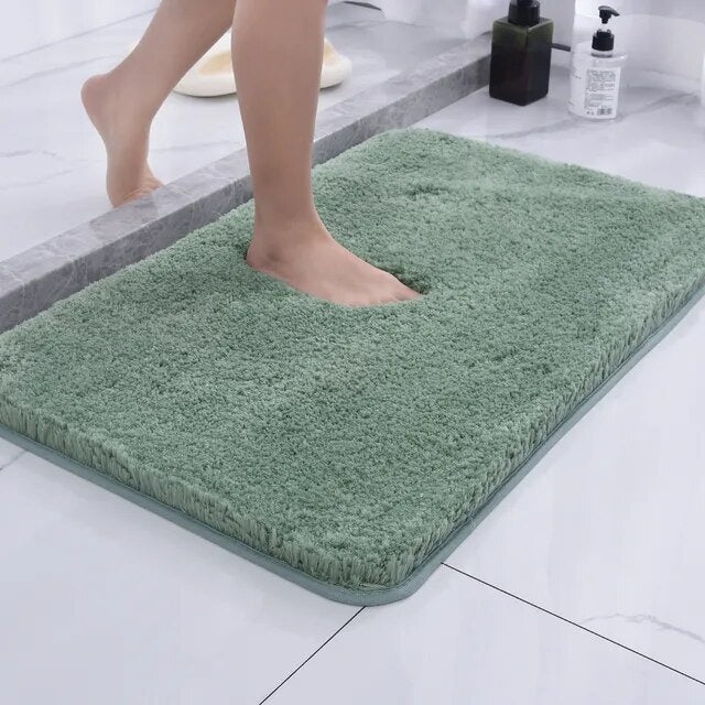Tappetino doccia extra morbido in microfibra per comfort di lusso, antiscivolo e assorbente.
