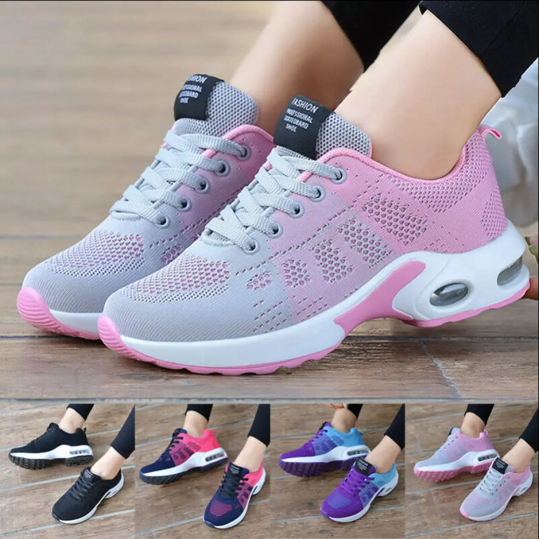 Sneakers donna comfort, scarpe da passeggio con suola ammortizzata e supporto quotidiano. Stile versatile per moda.