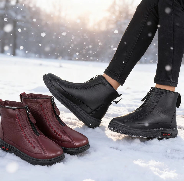 Stivali bordeaux donna, calzature autunno-inverno chic e funzionali.