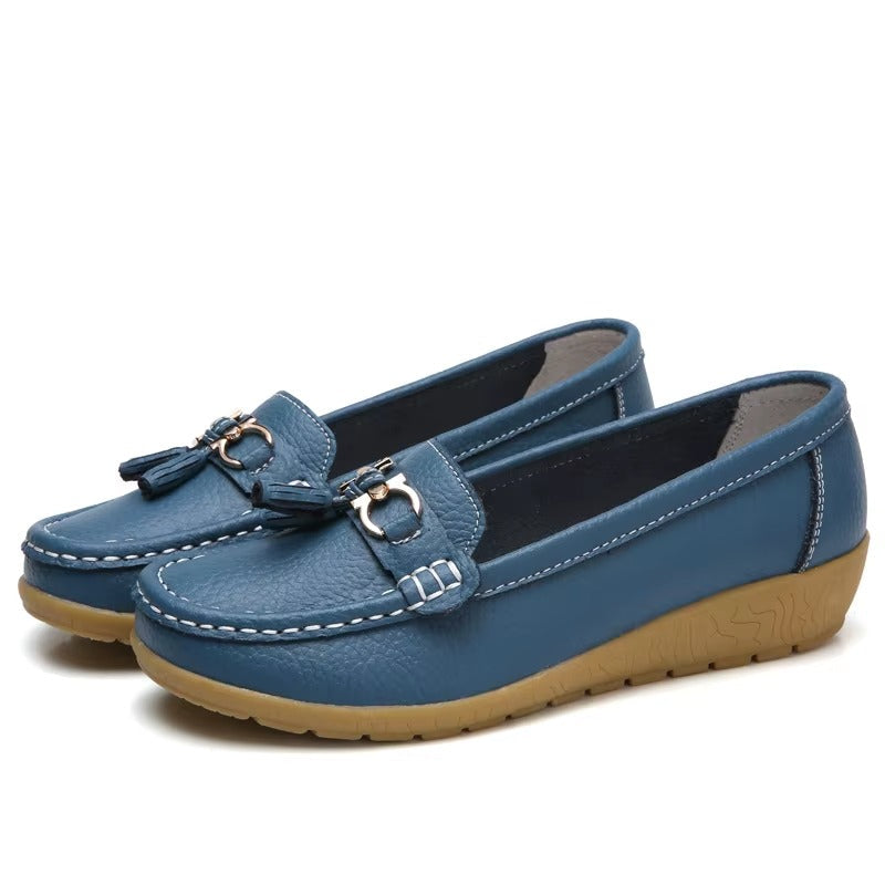 Eleganti mocassini marroni per donna, calzature comode per un tocco di raffinatezza al tuo stile.