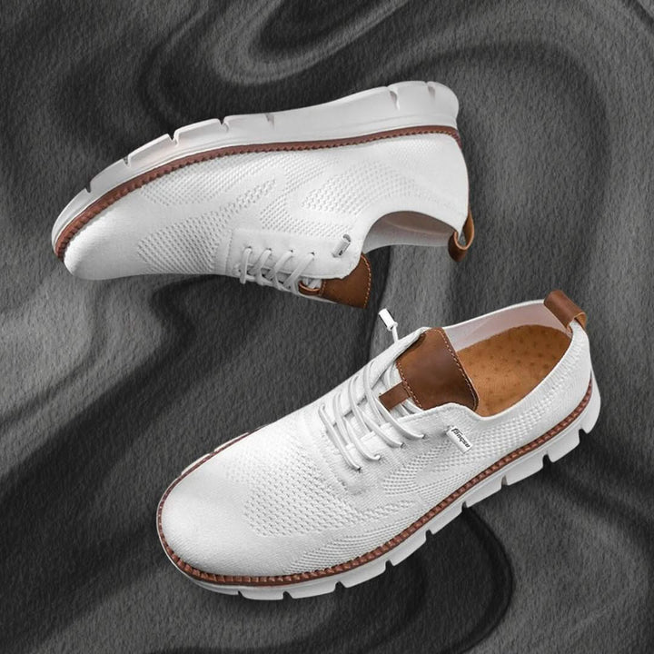 Sneakers unisex leggere e traspiranti, ideali per camminata, ortopediche con sostegno superiore.