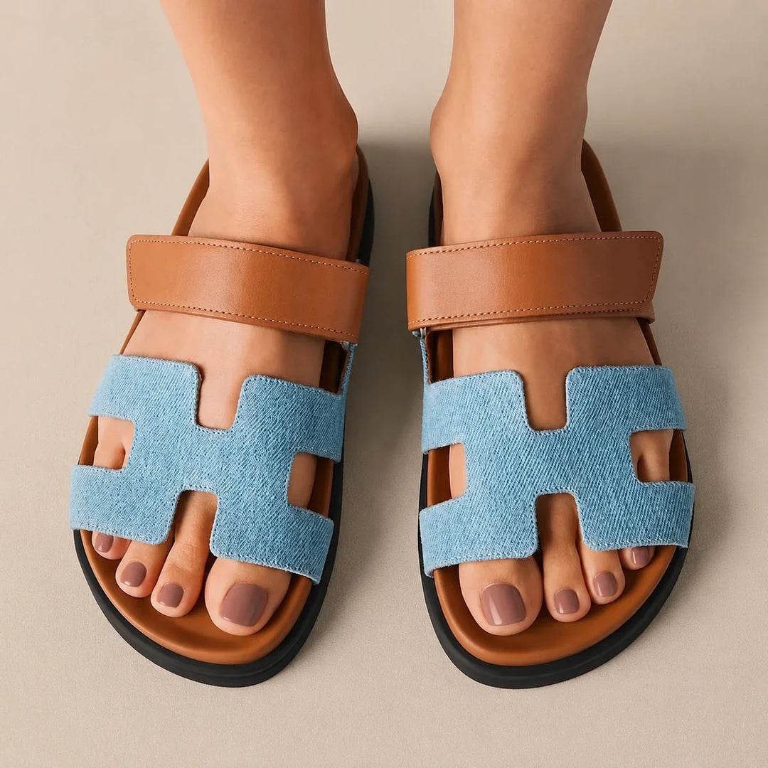 Sandali unisex Saint-Tropez, essenziali per la moda mare, comodi ed eleganti.