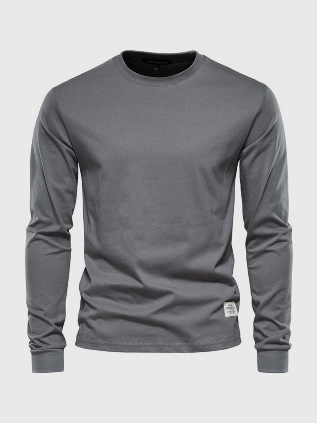 T-shirt a maniche lunghe uomo, vestibilità regolare, ideale come strato o capo singolo casual.
