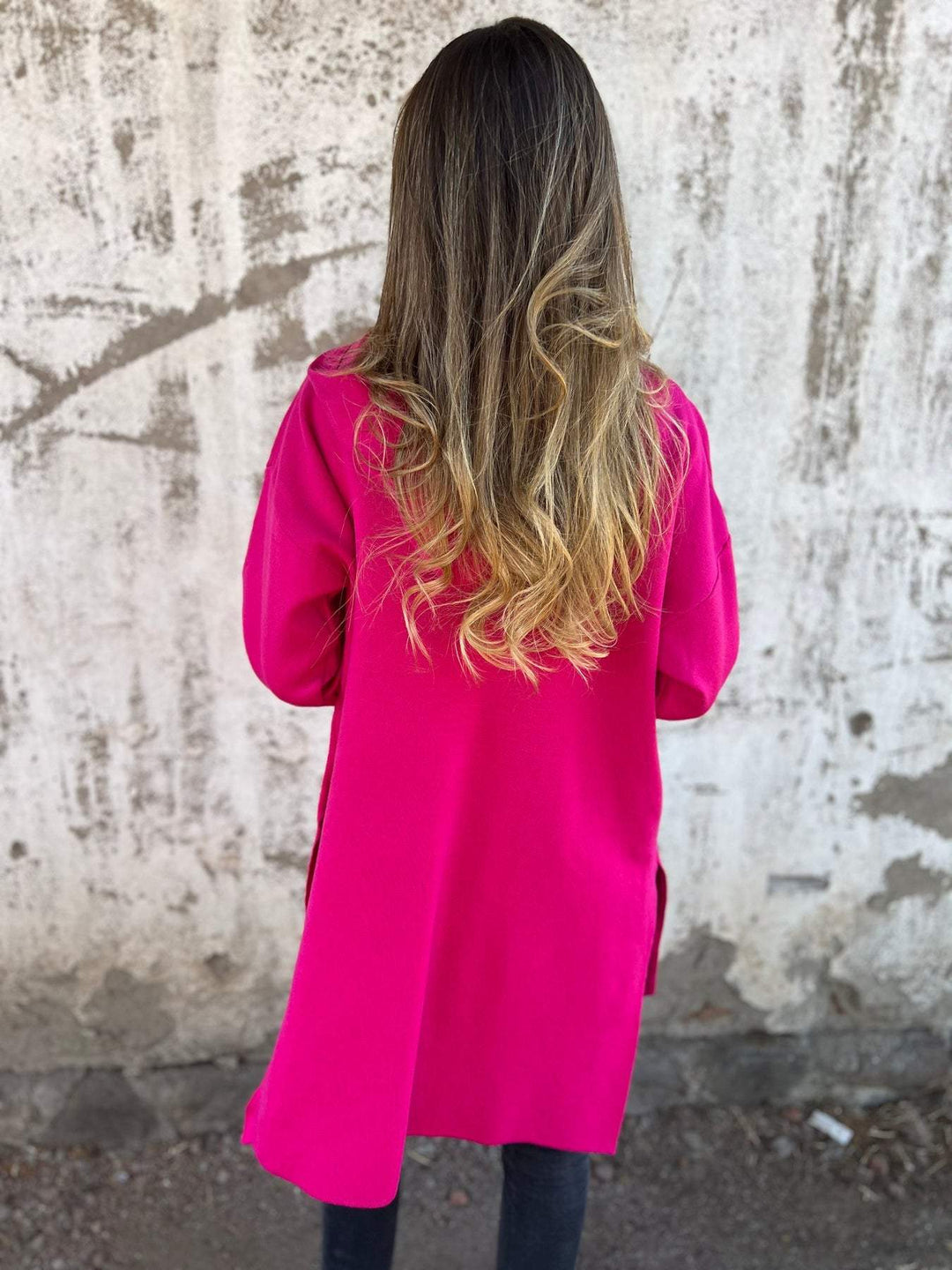 Abbigliamento donna: cardigan lungo casual-elegante con cappuccio, zip, ideale per l'inverno.