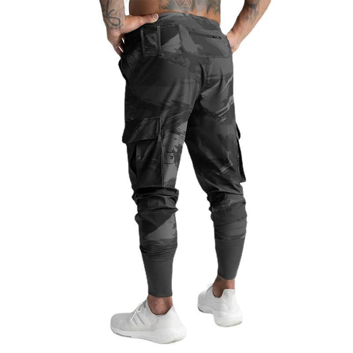 Jogger neri da uomo, pantaloni sportivi e comodi per allenamento o tempo libero.