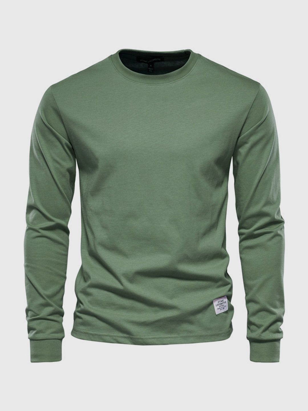 Maglia lunga uomo in cotone morbido, girocollo, ideale per comfort e stile versatile, essenziale maschile.