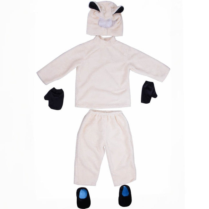 Costume da animale bestia in peluche per bambini, perfetto per Carnevale e giochi creativi.