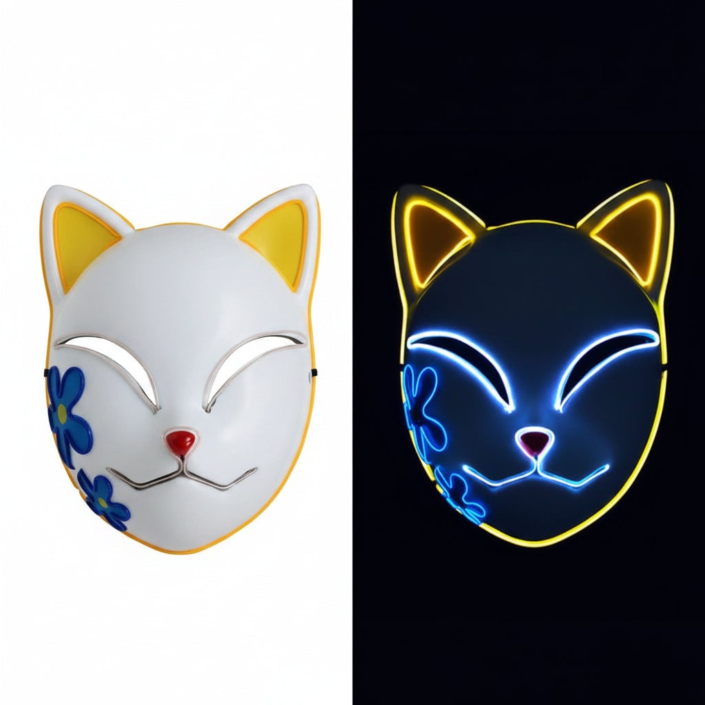 Bambino in costume cosplay anime, pronto per giochi di ruolo eroici e avventura a Halloween.