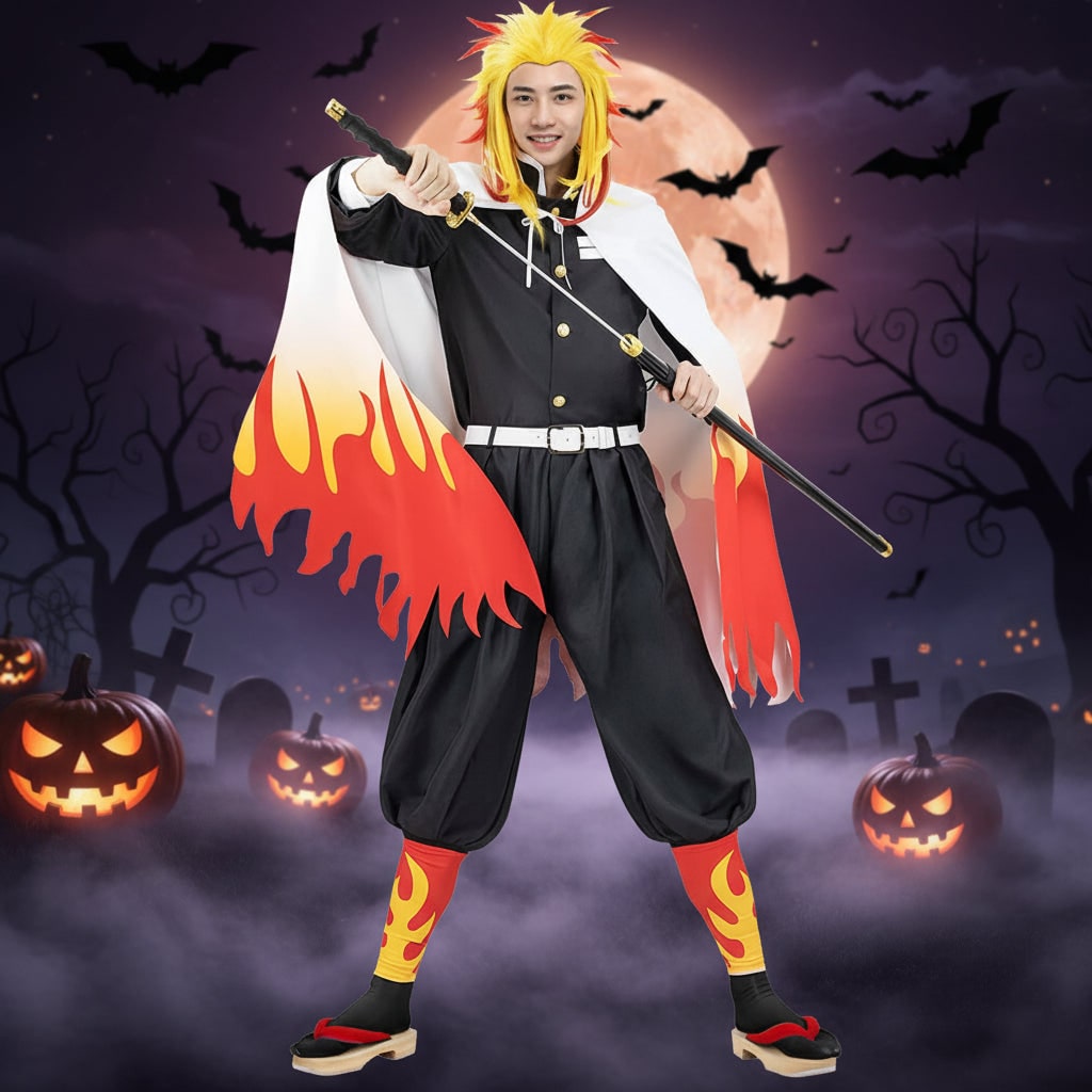 Costume anime eroico per bambini, un set cosplay completo con accessori per un'avventura indimenticabile.