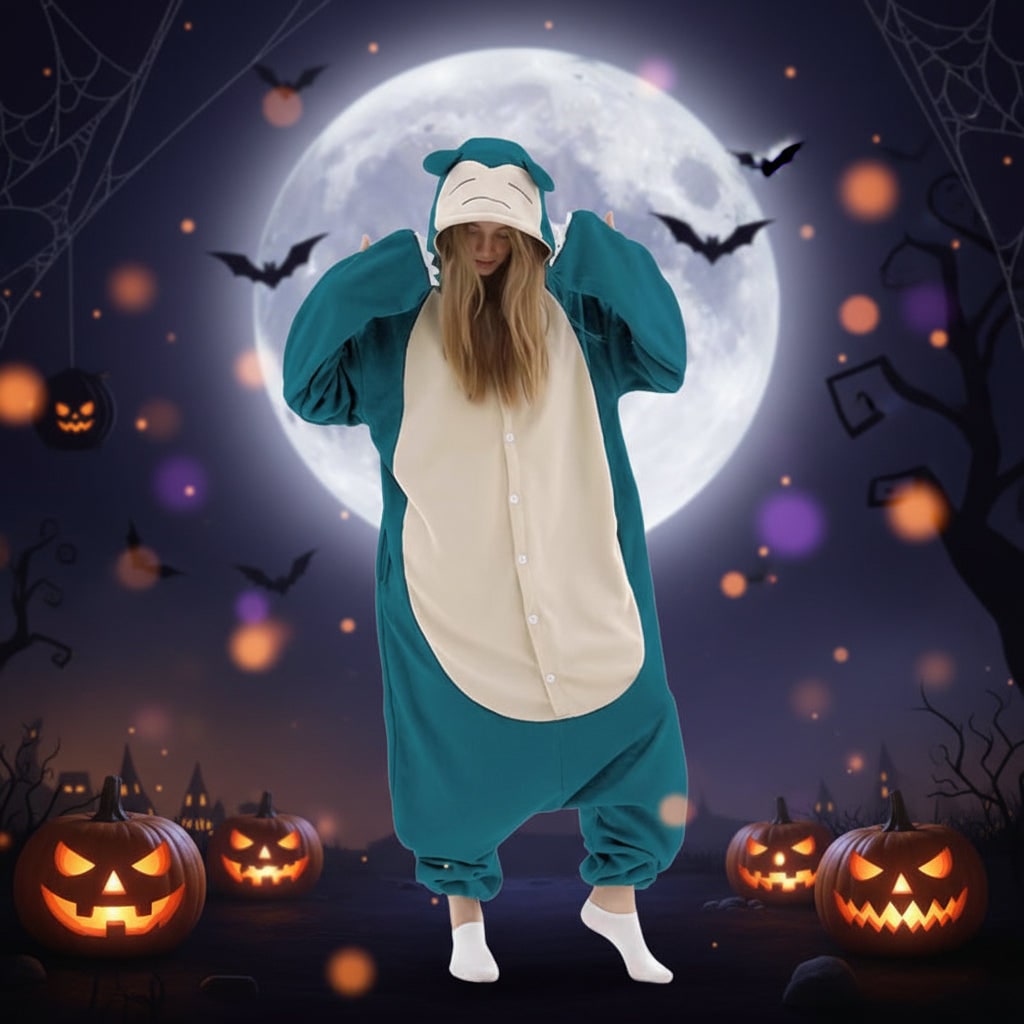 Onesie Grinch unisex per bambini, morbida felpa con personaggio, perfetta per il relax.