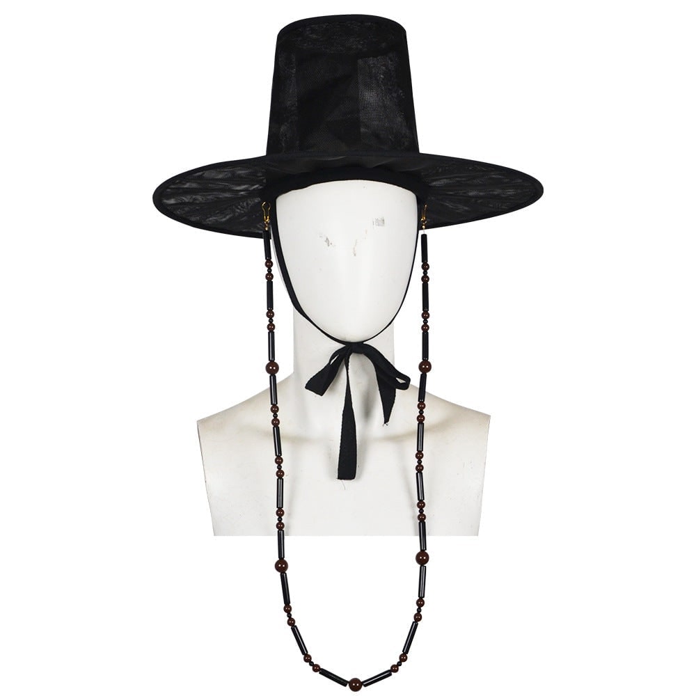 Festa in maschera: costume mietitore bambino coreano con cappello, un travestimento unico.