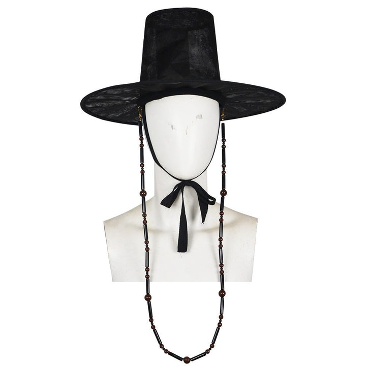 Festa in maschera: costume mietitore bambino coreano con cappello, un travestimento unico.